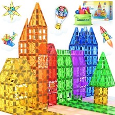 60 PCS Magnetic Building Tiles Kids Toys STEM Magnetic Blocks Sensory Toys Ki...