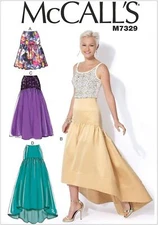 McCalls Sewing Pattern 7329 Skirt Various Length Misses Size 14-22