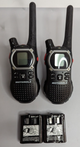 Motorola EM1000 Two Way Radio Walkie-Talkie Pair Tested - Afbeelding 1 van 4