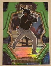 2023 Panini Select Emmanuel Rodriguez Premier Level NEON GREEN PRIZM S# 58/75