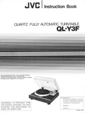 JVC QL-Y3F Turntable Owners Instruction Manual Reprint