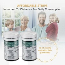 50x Exactive EQ Blood Glucose Test Strips Codefree and Lancets Daily Use Kit