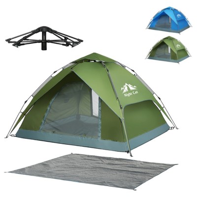 2-4 Person Automatic Quick Pop Up Tents Portable Instant Tent for Camping Hiking