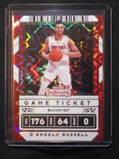 2020 Contenders Draft Picks D'ANGELO RUSSELL Game Ticket GREEN EXPLOSION   VARI.
