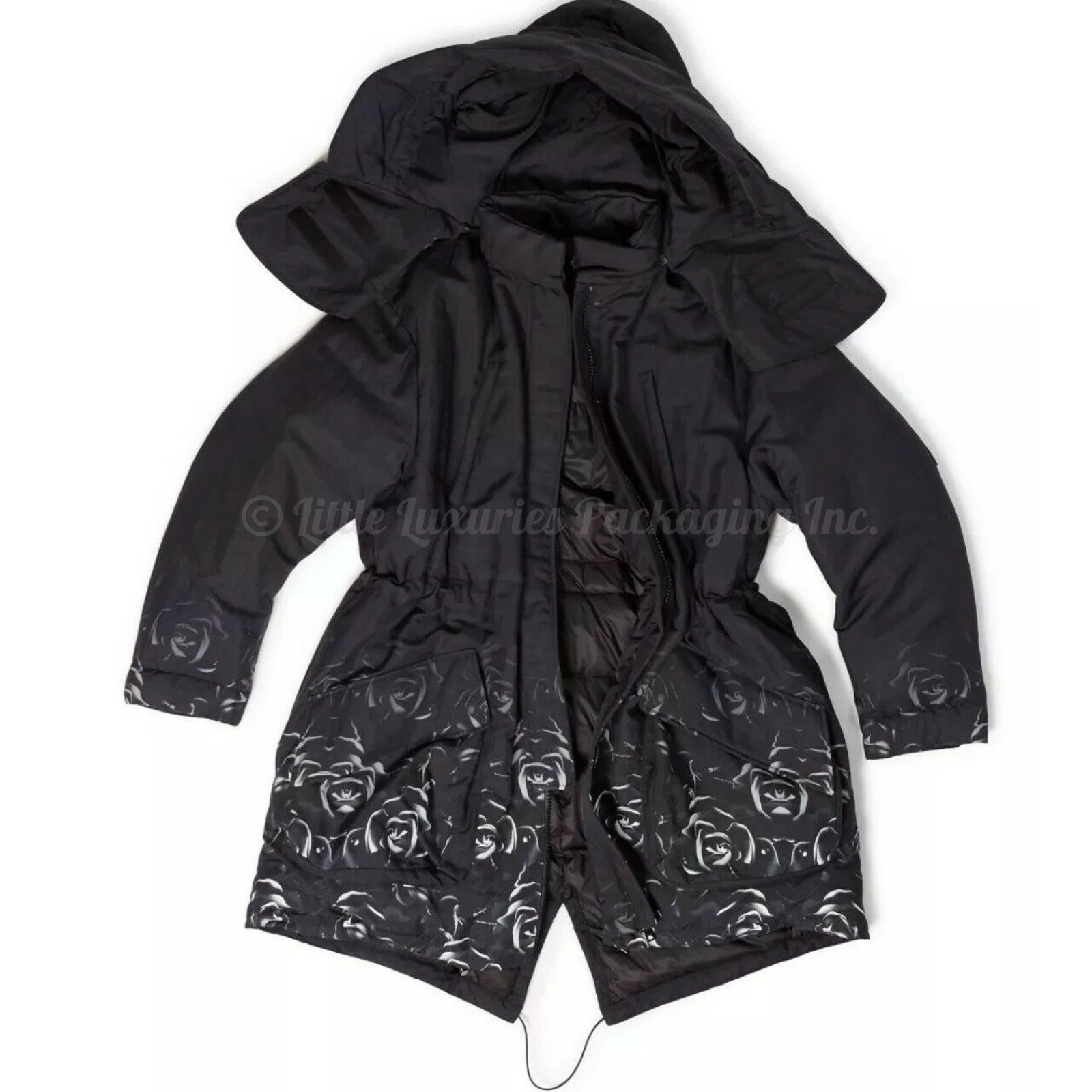 NUOVISSIMO Marcelo Burlon Contea di Milano Blu Navy Cappuccio Imbottito Parka Giacca Cappotto