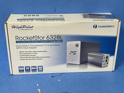 ROCKETSTOR 6328L DUAL 20GB/S THUNDERBOLT 2 TO SAS (8 X 6GB/S SATA)