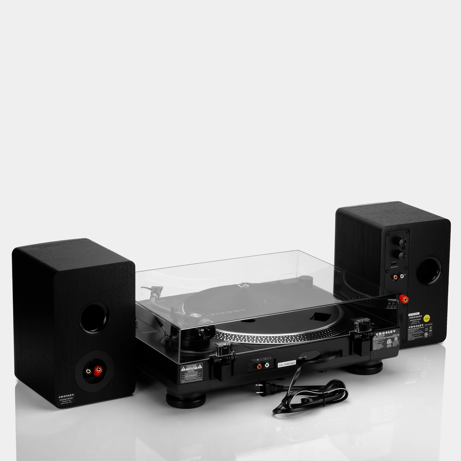 Crosley C200ABK Direct Drive Turntable with SShaped Tone Arm for sale