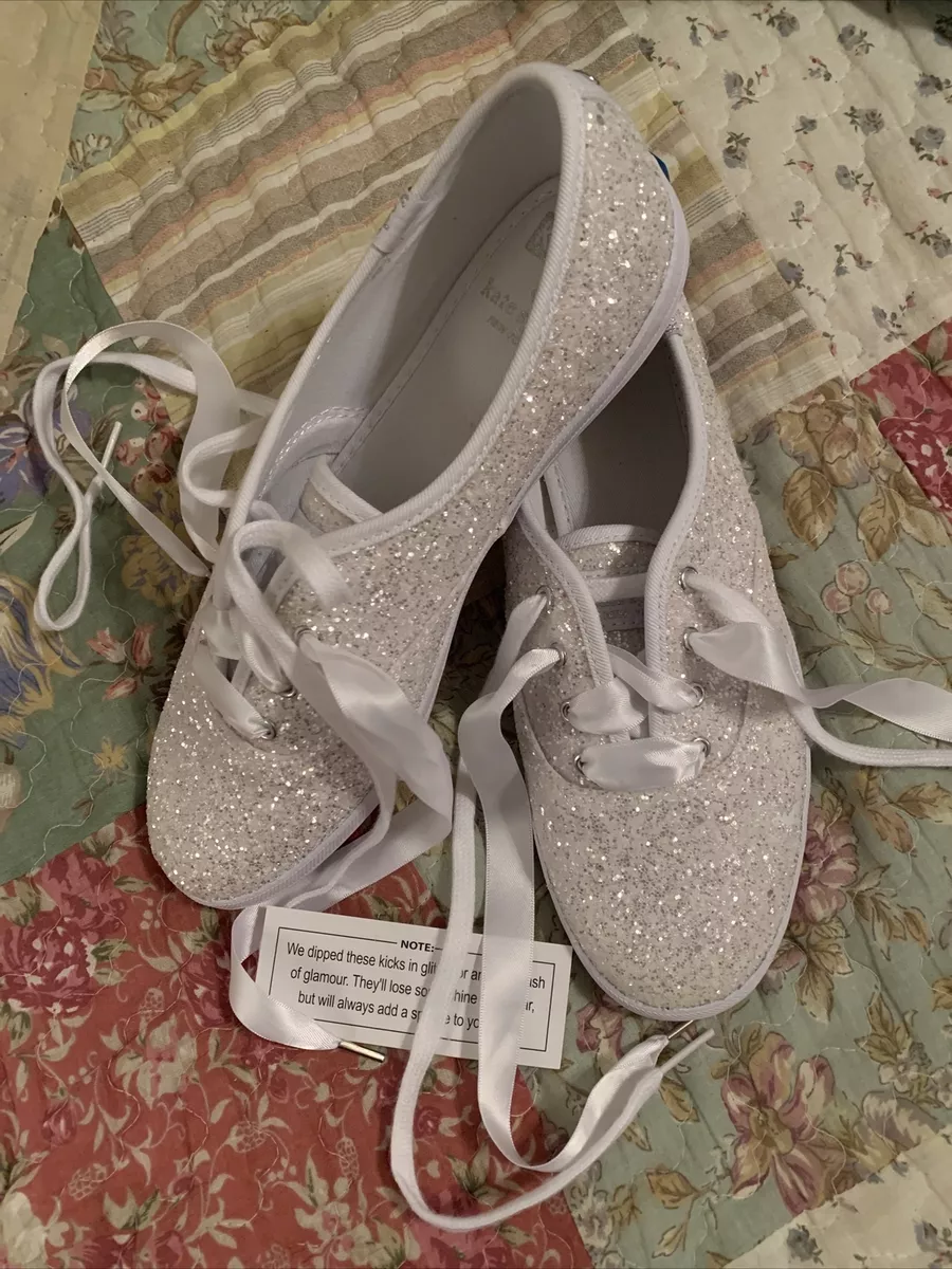 Kate spade silver sneakers hotsell