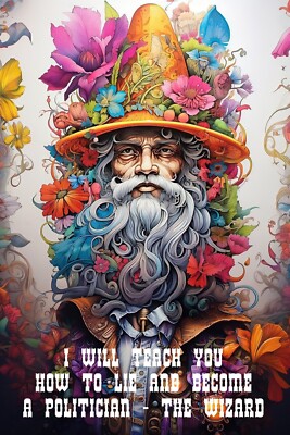 I will teach you  how to lie and become a politician All Metal Tin Sign  8 x 12