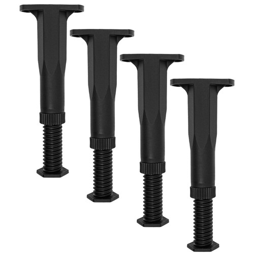 Marco de cama de 4 piezas soporte para patas marco de cama soporte central marco de cama ajustable patas - Imagen 4 de 12