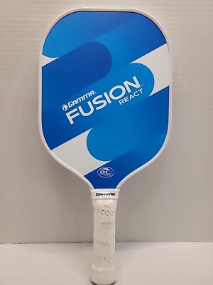 Gamma Sports Fusion React Pickleball Paddle Blue White 8'' x 16''