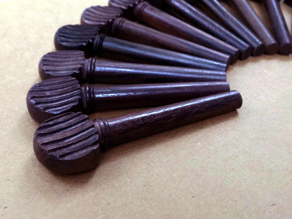 Oud Pegs GRIPE Models Rosewood A quality 55/9/7 mm 12 pcs Lot - Image 3 of 3