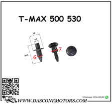 10 CHIODO INSERTO RIVETTO CARENE TMAX 500 530 560  T MAX T-MAX YAMAHA