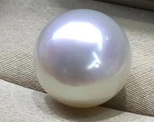 Huge 10mm natural tahitian south sea genuine white loose pearl undrilled 1018AAA