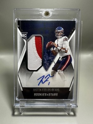 JUSTIN FIELDS 2021 Rookies & Stars Freshman Orientation Blue Auto /25