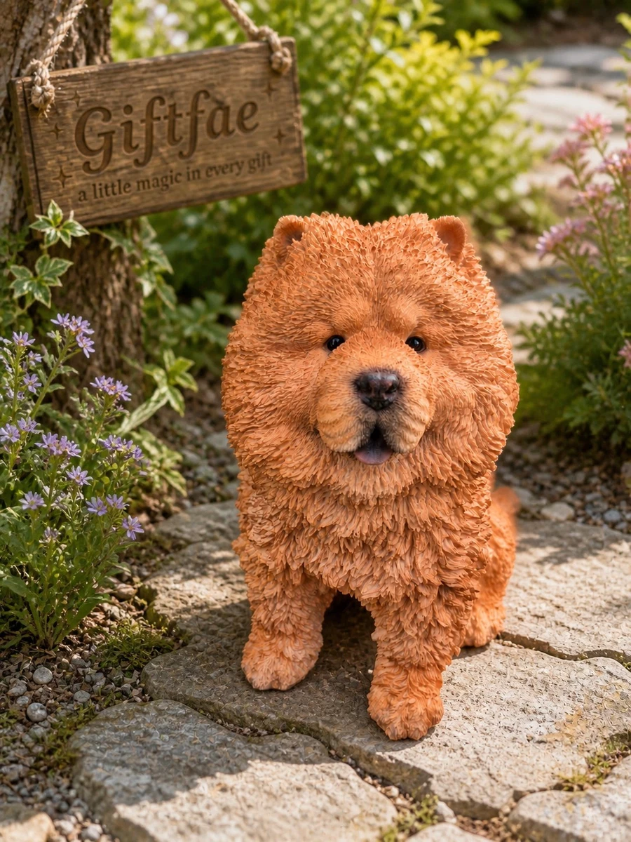 Mz / Muñeco De Peluche Chow Chow De 25 Cm