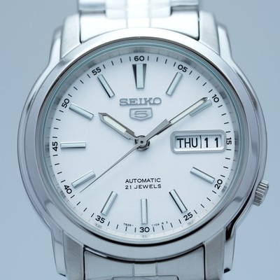 Seiko 5 Automatic SNKL75K1 Stainless Steel 37mm Date New Men Watch