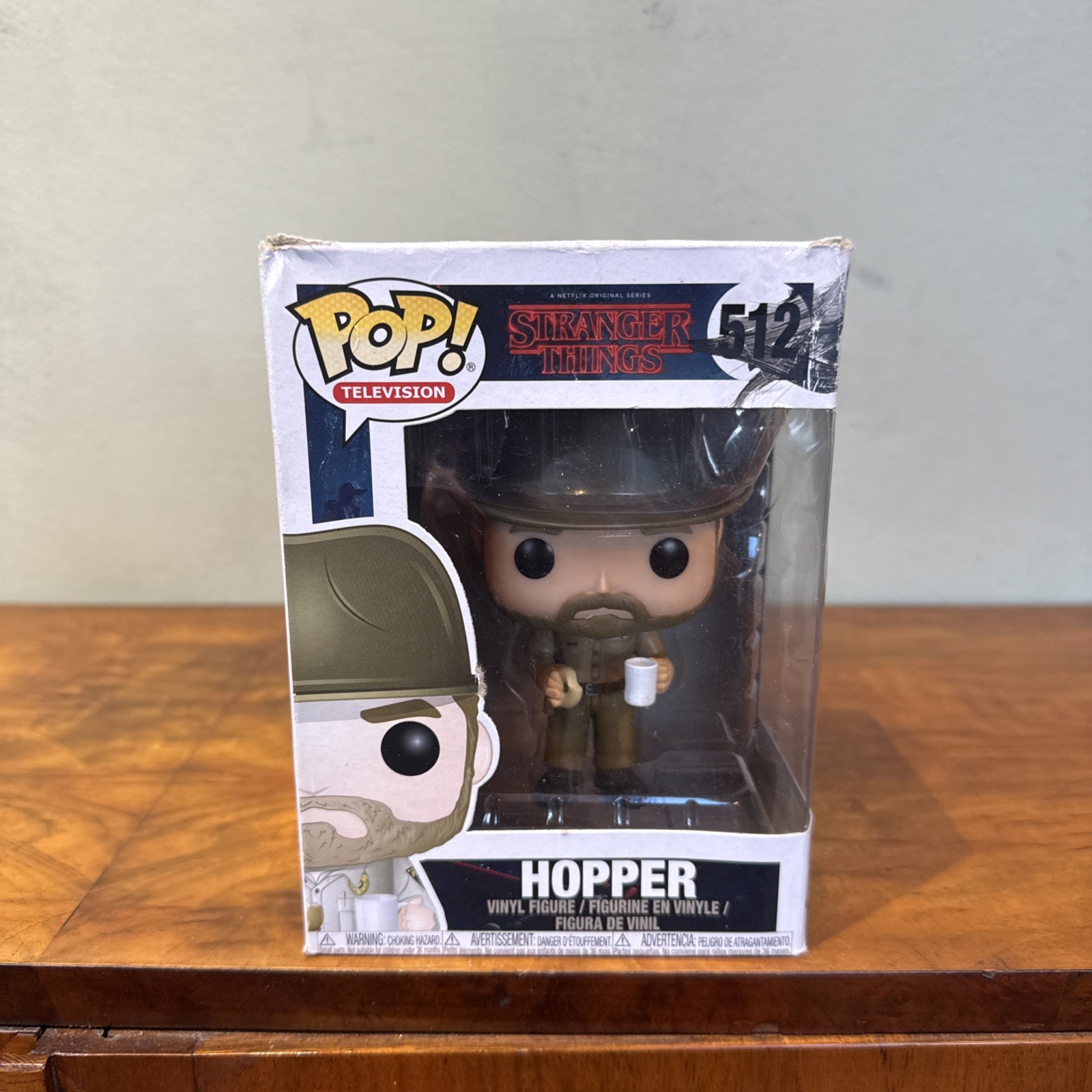 Funko Pop! Vinyl: Hopper Stranger Things #512 (Box Damage)