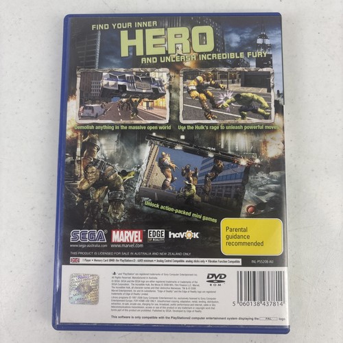 The Incredible Hulk Official Videogame Sony PlayStation 2 PS2 Game PAL - Picture 2 of 7