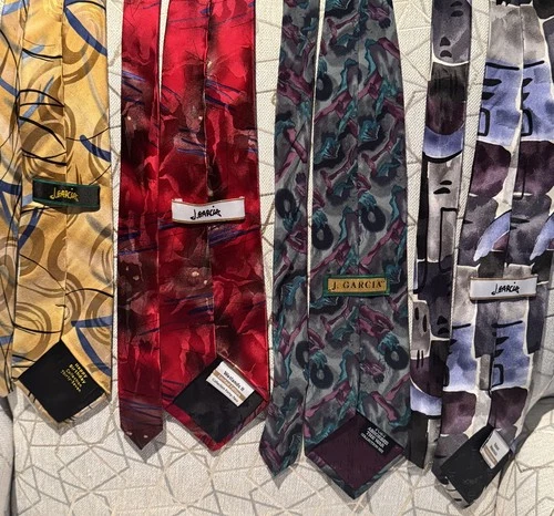 Lot of Four Jerry Garcia Neck Ties - product listing photo