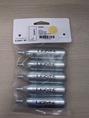 Lezyne CO2-Kartusche 5 Stück je 25g geschraubt