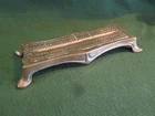 Antique Cast Brass Cribbage Cards Score Board on 4 Feet