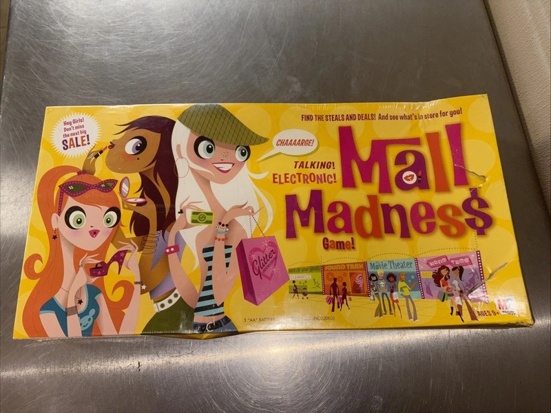 Mall Madness Electronic Talking Board Game - Milton Bradley 2004 Sealed NEW