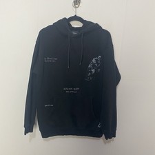 Felpa con cappuccio uomo Pull And Bear Rodin The Thinker nera pullover taglia small