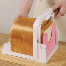 Bread Slicer Adjustable Width Foldable Bread Slicing Tool Reusable Cutting Guide