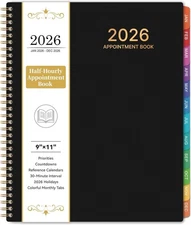 "2026 Appointment Book/Planner - 2026 Planner Large 9"" x 11"", Jan 2026 - Dec 2