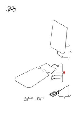Genuine VW Polo Derby Vento-IND Heater Element-Seat left a. right 2GS963555A