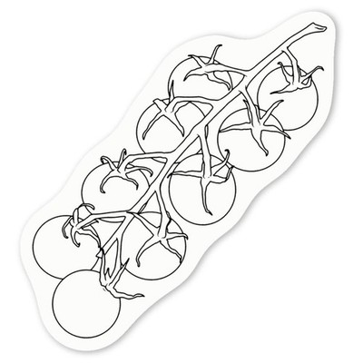 Aufkleber Sticker ''Rebe Tomaten'' (DW053664)