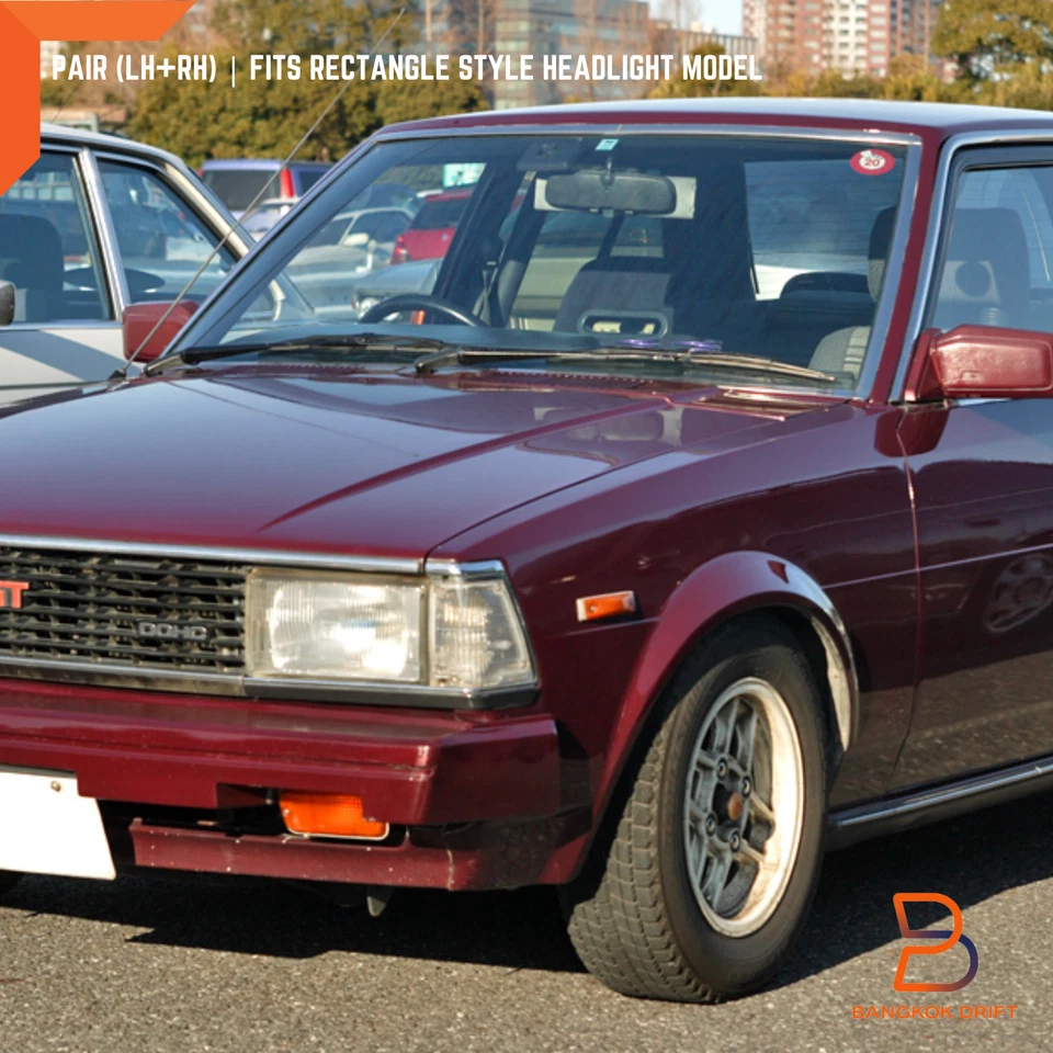 Luz de luz de señal de giro de esquina delantera Len transparente para Toyota Corolla KE70 KE82 79-83 Foto 2 de 4