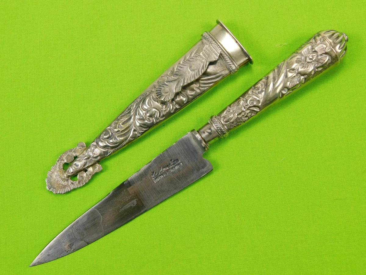 Gaucho Knife In Collectible Vintage Factory Manufactured Fixed