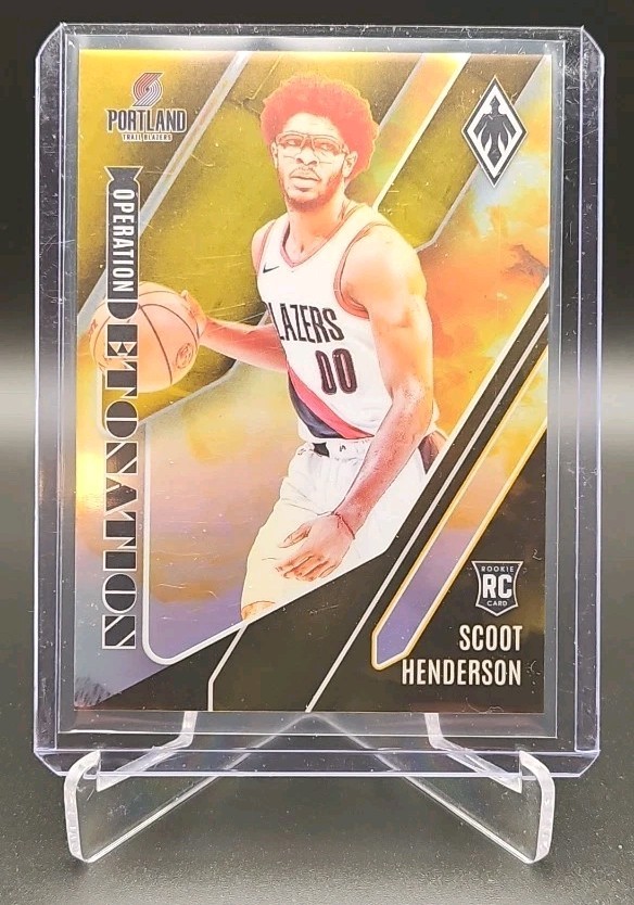 2023-24 Phoenix - Scoot Henderson - Operation Detonation RC Gold #/10 - Pistons
