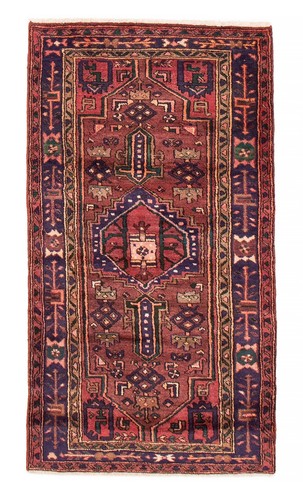 Vintage Hand-Knotted Area Rug 3'4" x 6'5" Traditional Wool Carpet