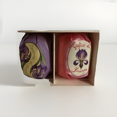 La Florentina 2 Luxury Soaps Italian Handcrafted Iris Rare Perfect Gift In Box