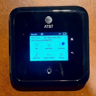 NETGEAR Nighthawk MR5100 5G Wi-Fi 6 Mobile Hotspot AT&T Unlocked Router - Black