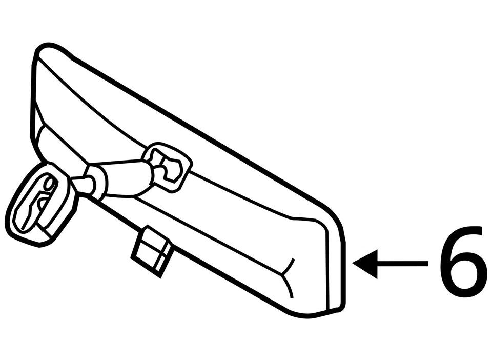 2008-2008 Nissan Pathfinder Interior Rear View Mirror Oem KL35M Foto 4 de 4