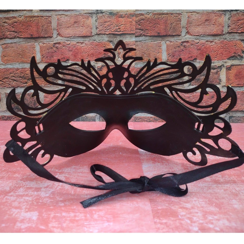 Venetian Brushed Gold Masquerade Mask Costume Halloween Party Ball Mask - Image 2 of 4