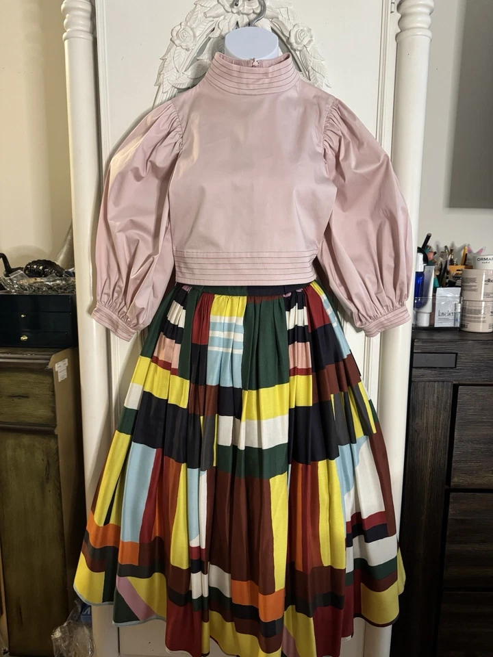 The Middle Daughter Pink Top And Tia Cibani Skirt Girls Size 7-8Y Excellent ! - Image 2 of 4