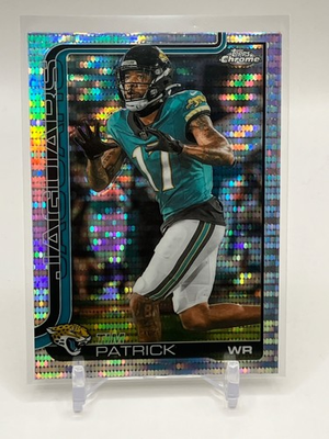 #ad 2025 Topps Chrome Tim Patrick Pulsar Refractor #96 Jacksonville Jaguars $2.99