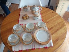 26 Pc Lot Of VTG Japanese Lusterware W/Cups Saucers,S P,Cream, Dessert Plates
