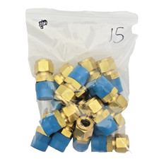 Lot of 15x Swagelok B-810-1-8 Brass 1/2" Tube x 1/2" Male NPT Straight Connector