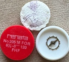 RENATA No 205 M for 6 3/4-8”’ FHF 120 Balance Wheel Assembly Complete NOS W/ Box