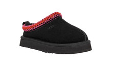 Kids UGG Tazz Slippers - Black Multi Suede, Size 3 US 1143776K 