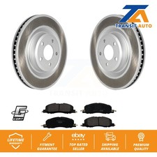 Front Coated Disc Brake Rotors Ceramic Pad Kit For Ford Explorer Lincoln Aviator