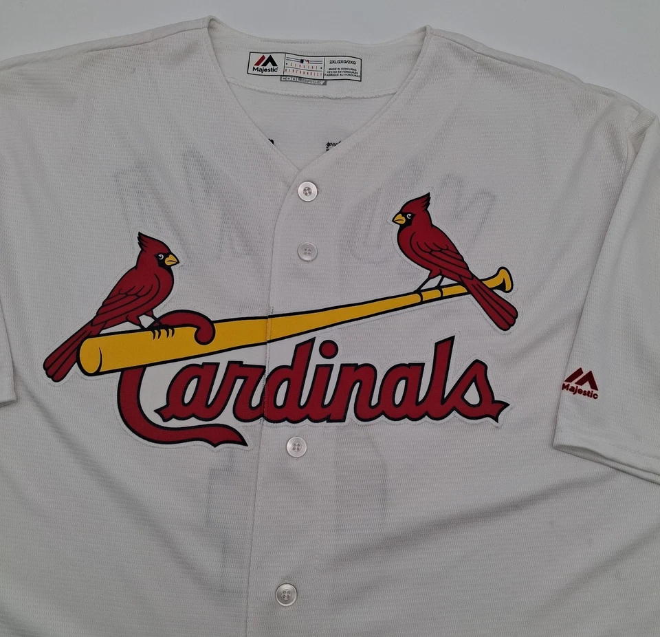 St. Louis Cardinals MLB Majestic Yadier Molina #4 Jersey T-Shirt Men’s Size 2XL - Image 4 of 4