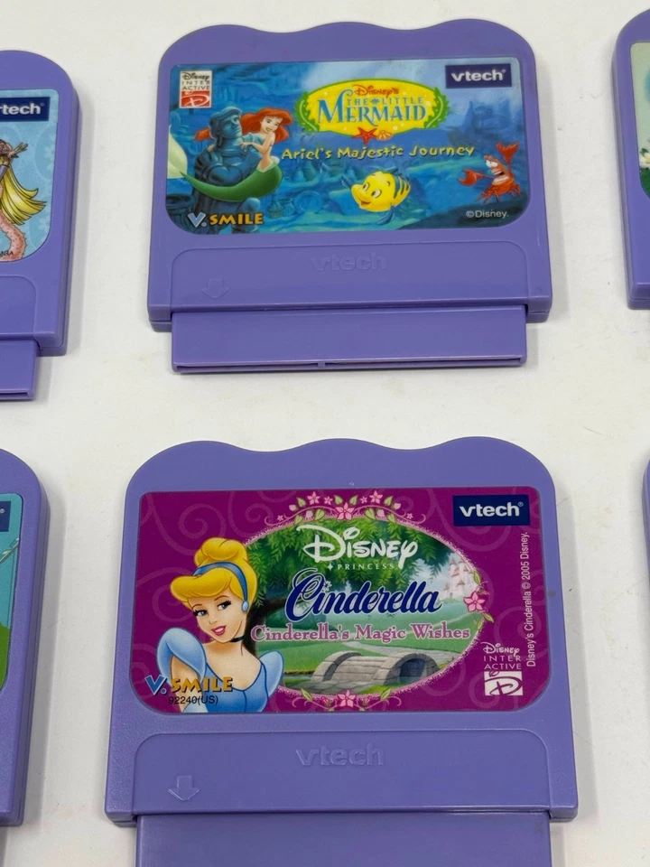 Lot of 6 VTech V.Smile Games Scooby-Doo Blues Clues Cinderella Bratz Mermaid - Image 3 of 4