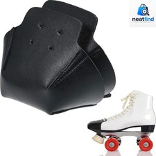 Unisex 2 Pcs Black Toe Guards for Quad Skates - Prolong Skate Life Effortlessly